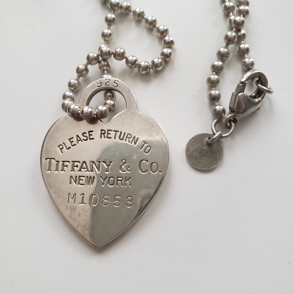Tiffany & Co. Heart Pendant Long Silver 925 Necklace - Picture 6 of 6